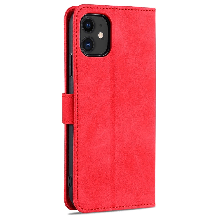 For iPhone 11 AZNS Skin Feel Calf Texture Horizontal Flip Leather Case with Card Slots & Holder & Wallet