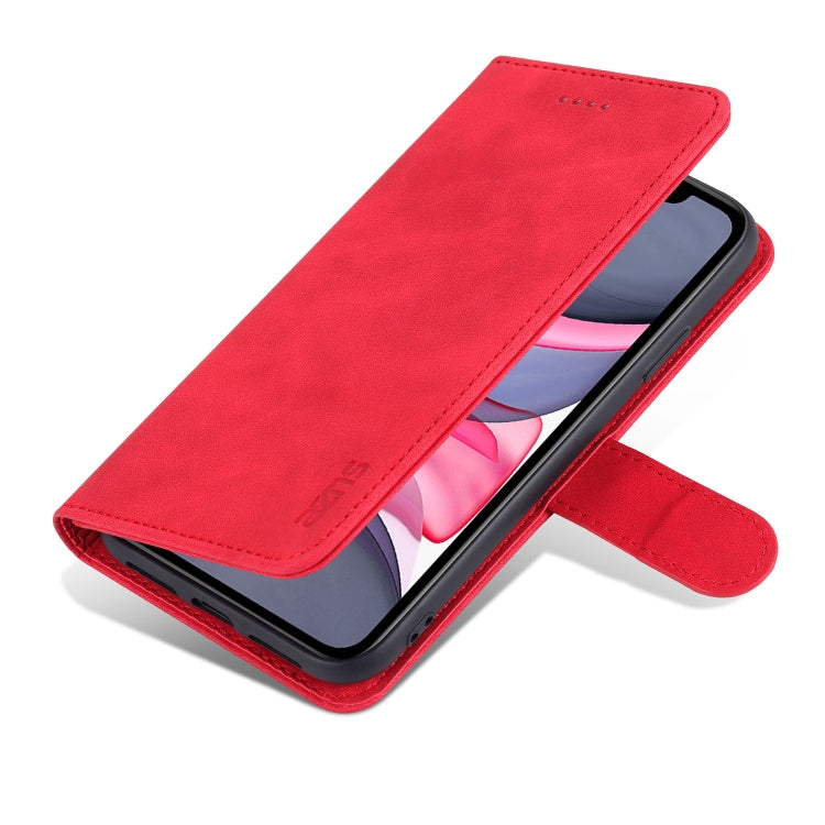 For iPhone 11 AZNS Skin Feel Calf Texture Horizontal Flip Leather Case with Card Slots & Holder & Wallet