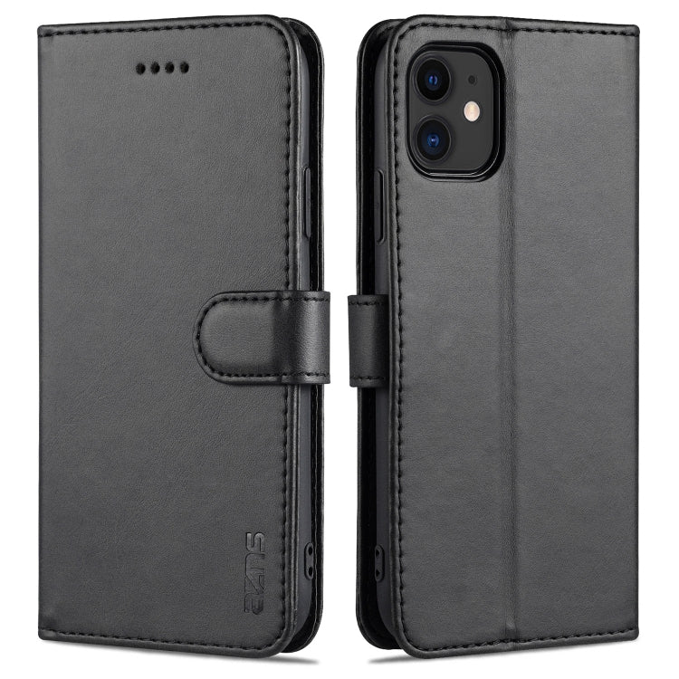 For iPhone 11 AZNS Skin Feel Calf Texture Horizontal Flip Leather Case with Card Slots & Holder & Wallet