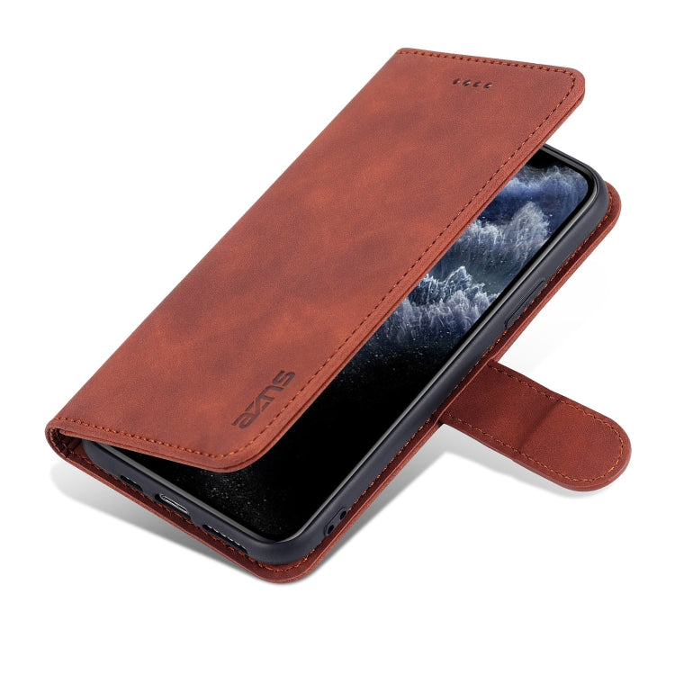 For iPhone 11 Pro Max AZNS Skin Feel Calf Texture Horizontal Flip Leather Case with Card Slots & Holder & Wallet