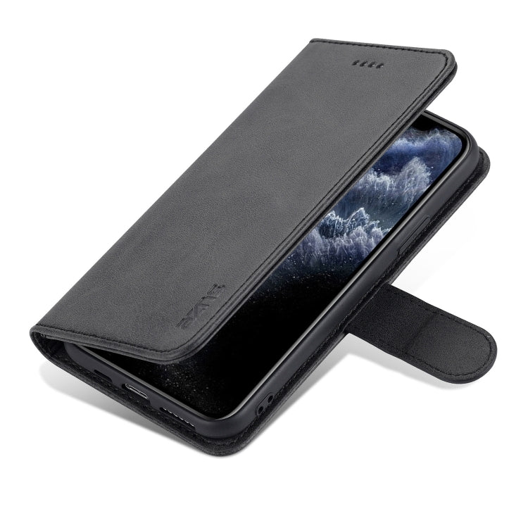 For iPhone 11 Pro Max AZNS Skin Feel Calf Texture Horizontal Flip Leather Case with Card Slots & Holder & Wallet
