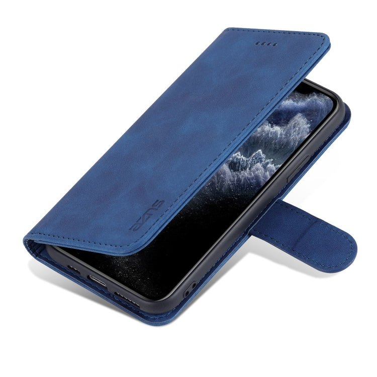 For iPhone 11 Pro Max AZNS Skin Feel Calf Texture Horizontal Flip Leather Case with Card Slots & Holder & Wallet
