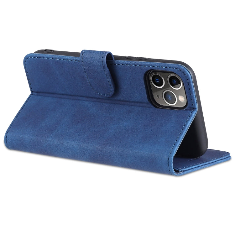 For iPhone 11 Pro Max AZNS Skin Feel Calf Texture Horizontal Flip Leather Case with Card Slots & Holder & Wallet