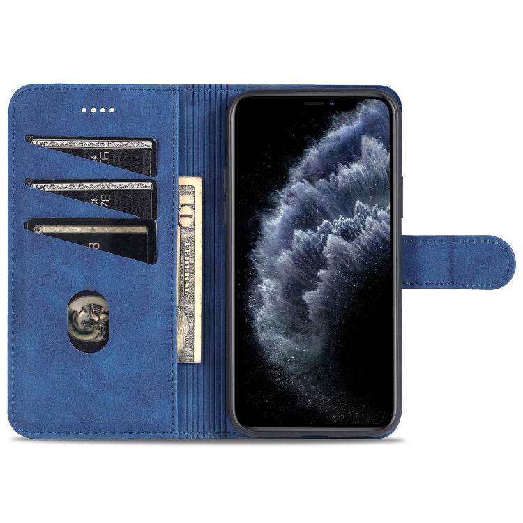 For iPhone 11 Pro Max AZNS Skin Feel Calf Texture Horizontal Flip Leather Case with Card Slots & Holder & Wallet