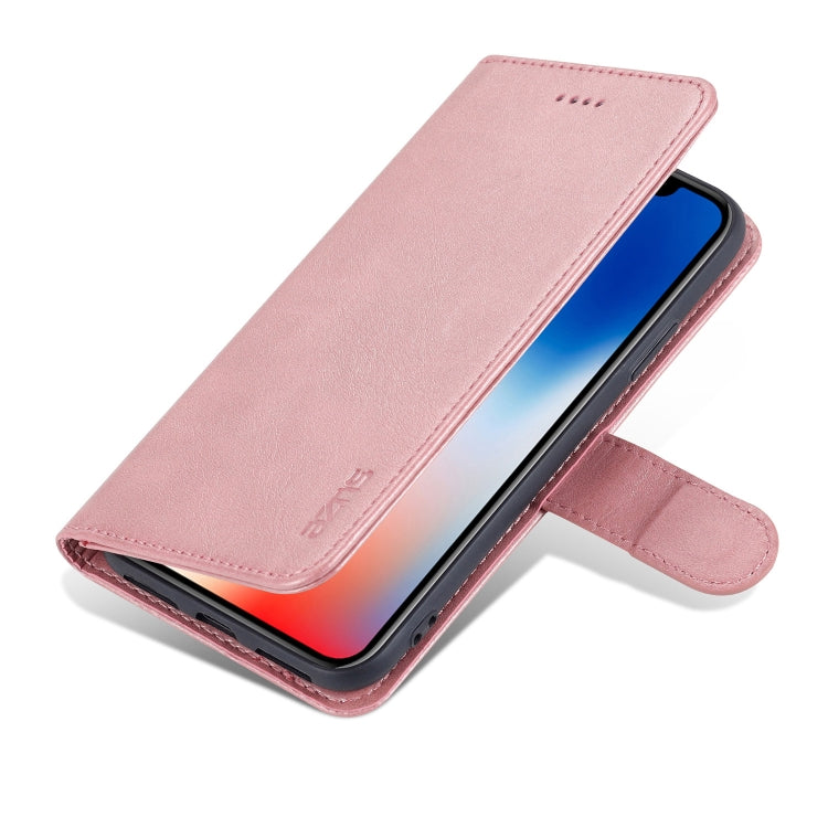 For iPhone X / XS AZNS Skin Feel Calf Texture Horizontal Flip Leather Case with Card Slots & Holder & Wallet