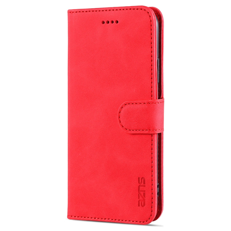 For iPhone X / XS AZNS Skin Feel Calf Texture Horizontal Flip Leather Case with Card Slots & Holder & Wallet