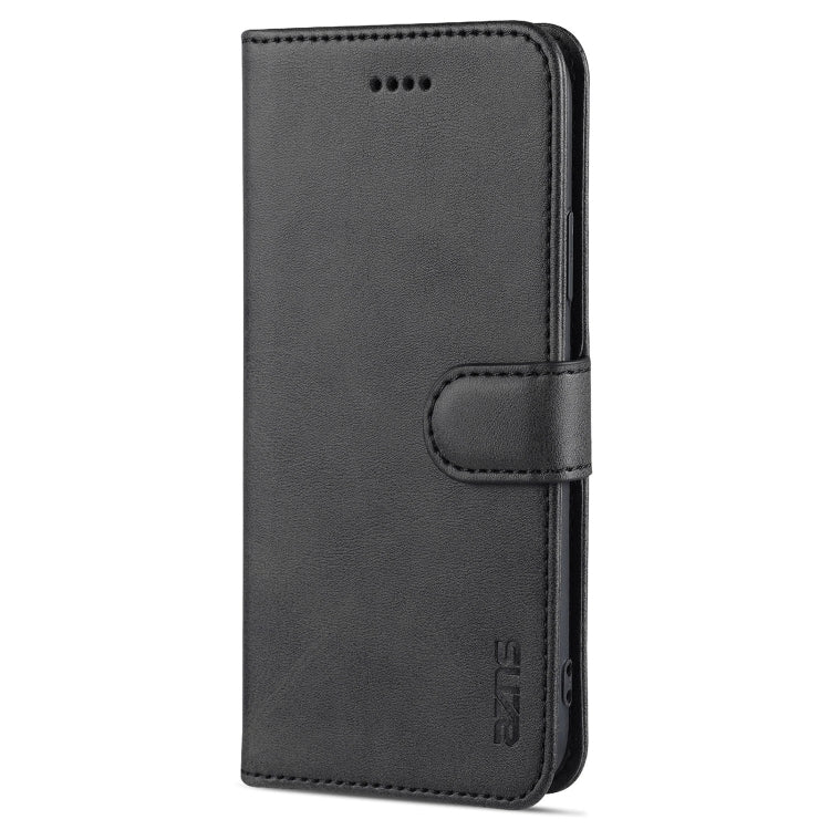 For iPhone X / XS AZNS Skin Feel Calf Texture Horizontal Flip Leather Case with Card Slots & Holder & Wallet