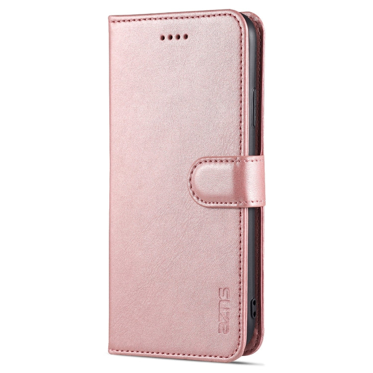 For iPhone XR AZNS Skin Feel Calf Texture Horizontal Flip Leather Case with Card Slots & Holder & Wallet