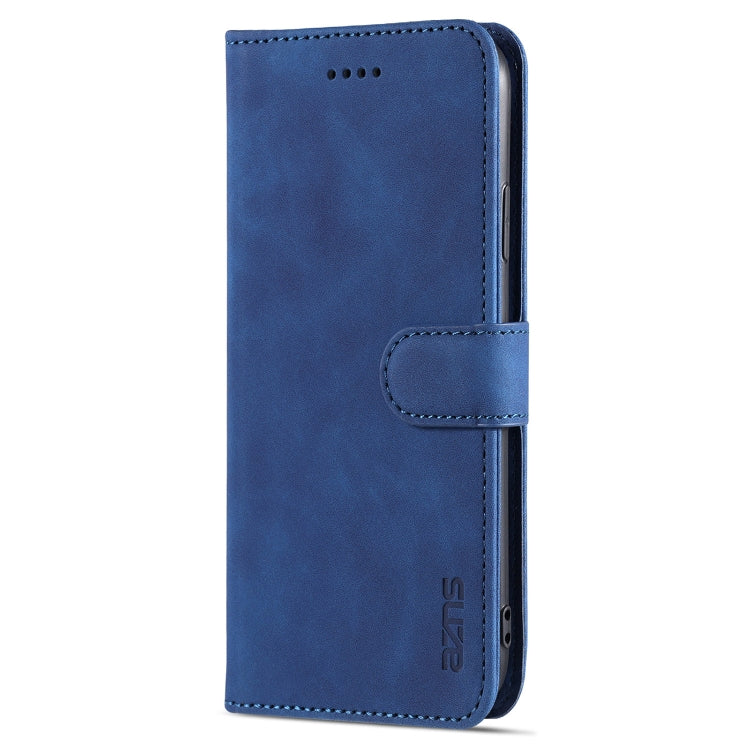 For iPhone XR AZNS Skin Feel Calf Texture Horizontal Flip Leather Case with Card Slots & Holder & Wallet