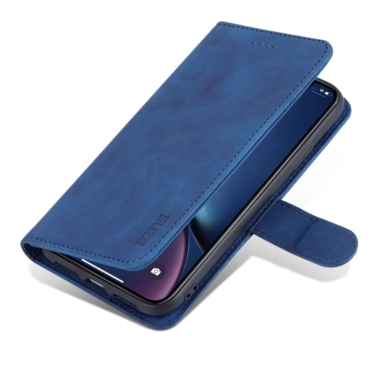 For iPhone XR AZNS Skin Feel Calf Texture Horizontal Flip Leather Case with Card Slots & Holder & Wallet