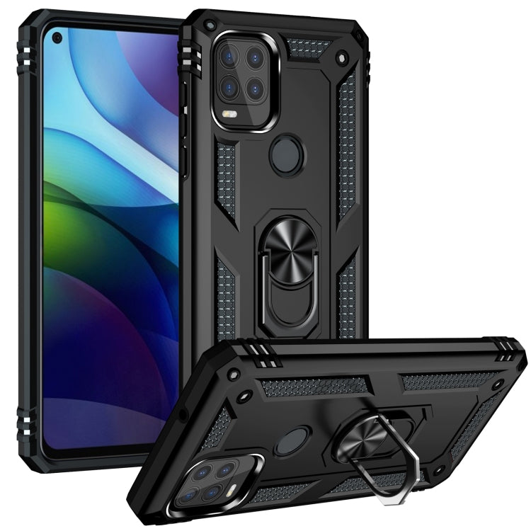 For Motorola Moto G Stylus 5G / 2021 Shockproof TPU + PC Protective Case with 360 Degree Rotating Holder