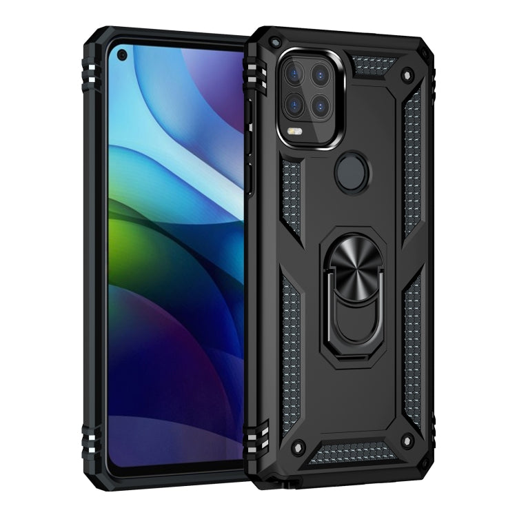 For Motorola Moto G Stylus 5G / 2021 Shockproof TPU + PC Protective Case with 360 Degree Rotating Holder