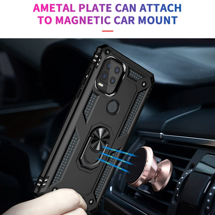 For Motorola Moto G Stylus 5G / 2021 Shockproof TPU + PC Protective Case with 360 Degree Rotating Holder