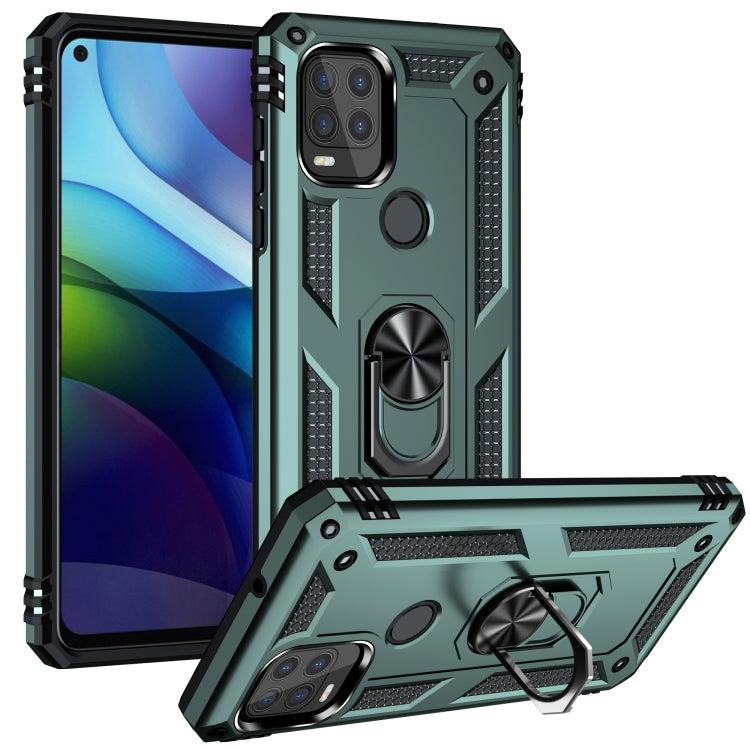 For Motorola Moto G Stylus 5G / 2021 Shockproof TPU + PC Protective Case with 360 Degree Rotating Holder
