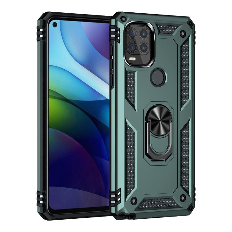 For Motorola Moto G Stylus 5G / 2021 Shockproof TPU + PC Protective Case with 360 Degree Rotating Holder