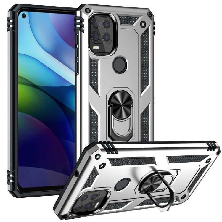 For Motorola Moto G Stylus 5G / 2021 Shockproof TPU + PC Protective Case with 360 Degree Rotating Holder