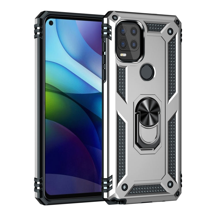 For Motorola Moto G Stylus 5G / 2021 Shockproof TPU + PC Protective Case with 360 Degree Rotating Holder