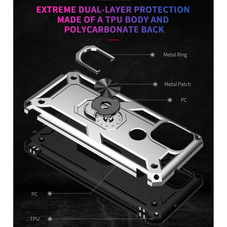 For Motorola Moto G Stylus 5G / 2021 Shockproof TPU + PC Protective Case with 360 Degree Rotating Holder
