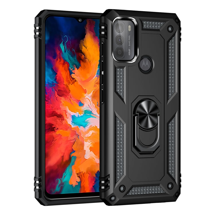 For Motorola Moto G50 Shockproof TPU + PC Protective Case with 360 Degree Rotating Holder
