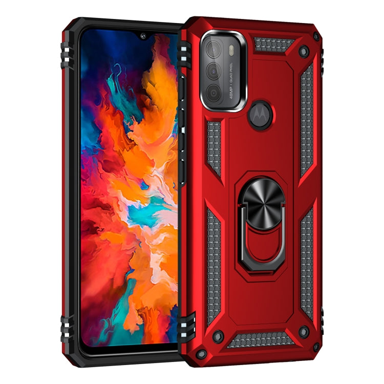 For Motorola Moto G50 Shockproof TPU + PC Protective Case with 360 Degree Rotating Holder