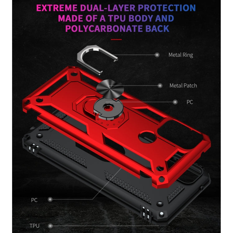 For Motorola Moto G50 Shockproof TPU + PC Protective Case with 360 Degree Rotating Holder