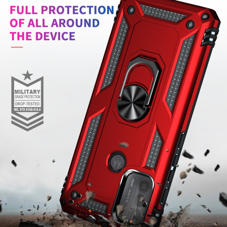 For Motorola Moto G50 Shockproof TPU + PC Protective Case with 360 Degree Rotating Holder
