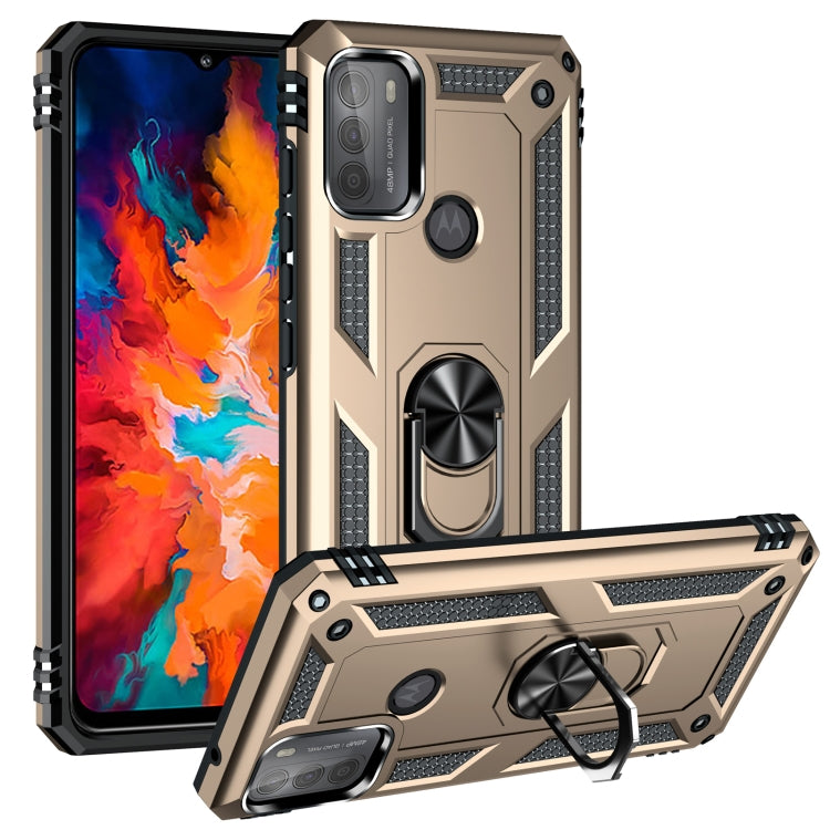 For Motorola Moto G50 Shockproof TPU + PC Protective Case with 360 Degree Rotating Holder