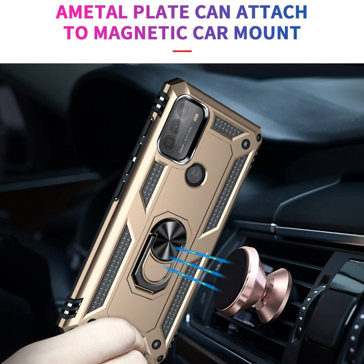 For Motorola Moto G50 Shockproof TPU + PC Protective Case with 360 Degree Rotating Holder