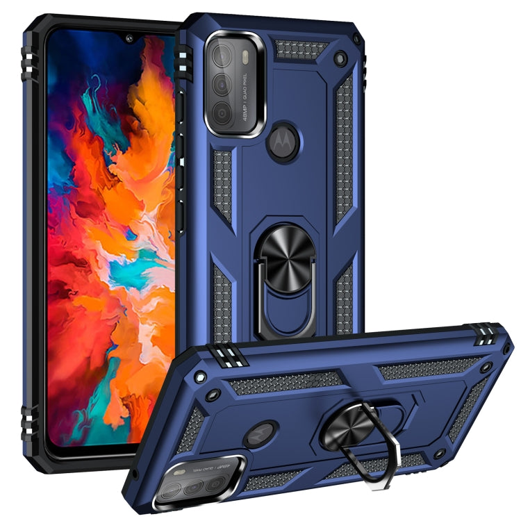 For Motorola Moto G50 Shockproof TPU + PC Protective Case with 360 Degree Rotating Holder