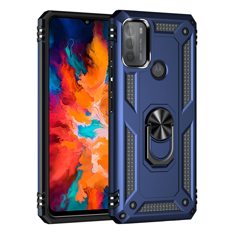 For Motorola Moto G50 Shockproof TPU + PC Protective Case with 360 Degree Rotating Holder