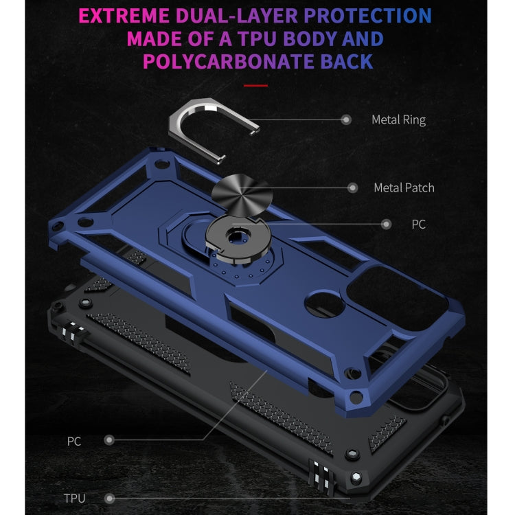 For Motorola Moto G50 Shockproof TPU + PC Protective Case with 360 Degree Rotating Holder
