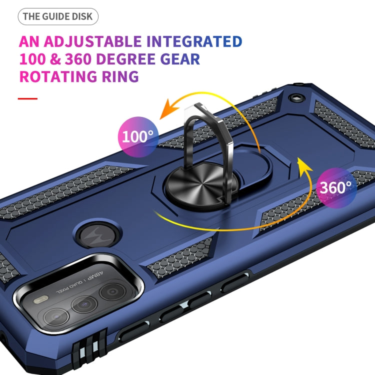 For Motorola Moto G50 Shockproof TPU + PC Protective Case with 360 Degree Rotating Holder