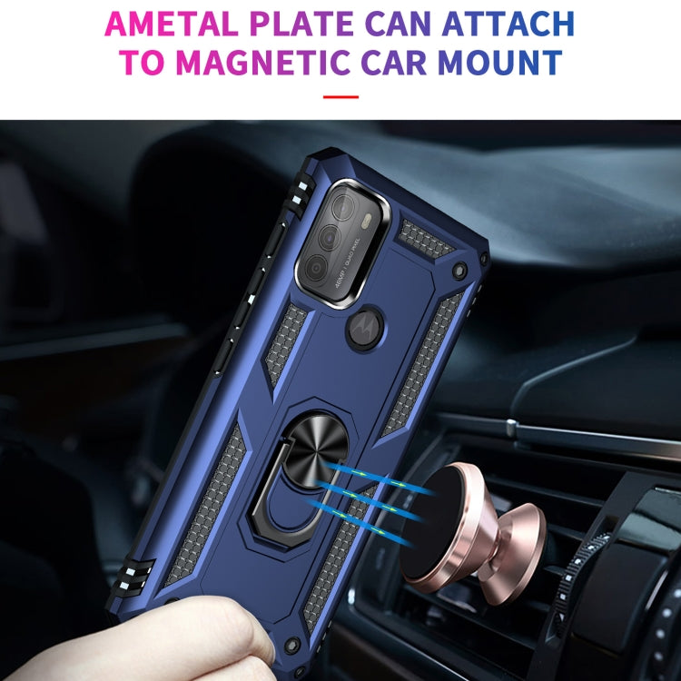 For Motorola Moto G50 Shockproof TPU + PC Protective Case with 360 Degree Rotating Holder