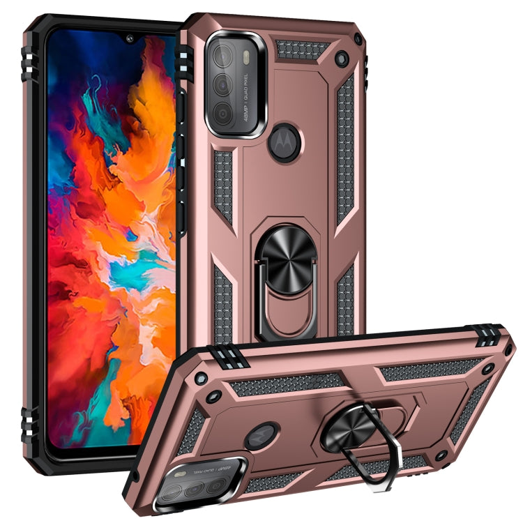 For Motorola Moto G50 Shockproof TPU + PC Protective Case with 360 Degree Rotating Holder