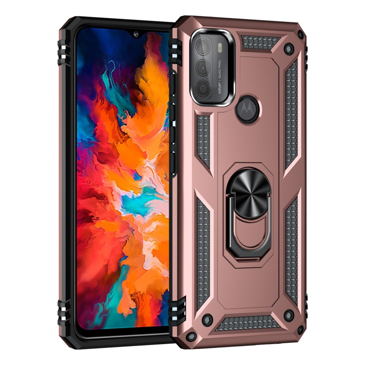 For Motorola Moto G50 Shockproof TPU + PC Protective Case with 360 Degree Rotating Holder