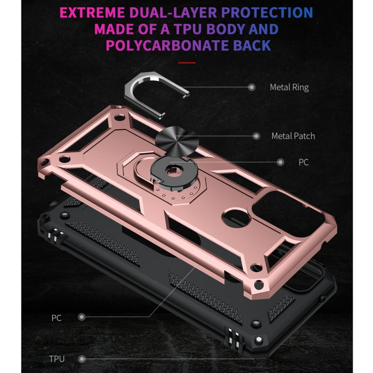 For Motorola Moto G50 Shockproof TPU + PC Protective Case with 360 Degree Rotating Holder