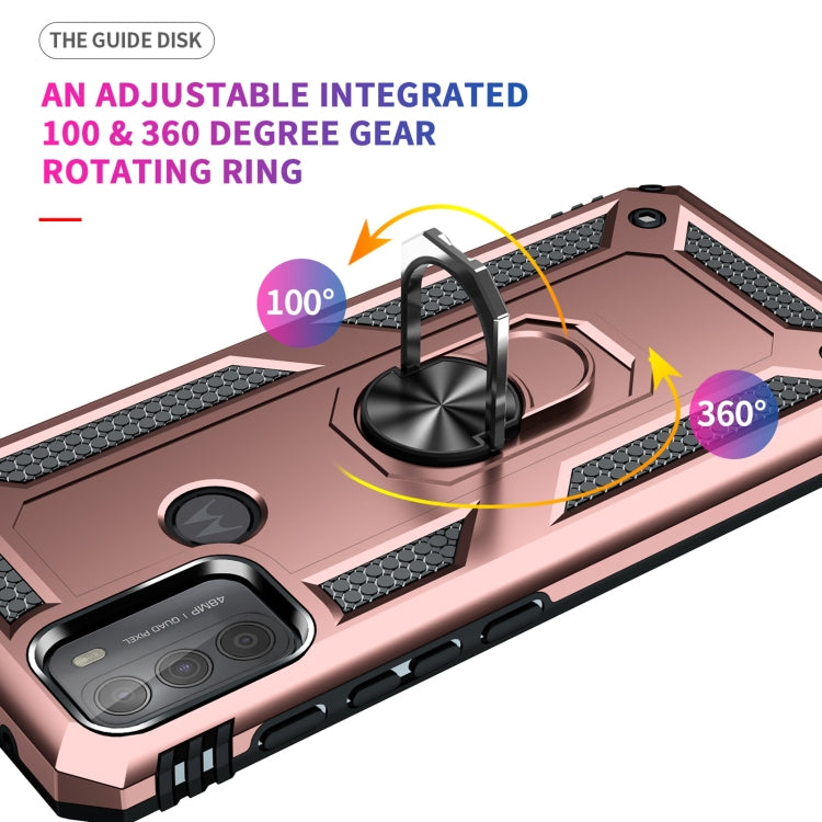 For Motorola Moto G50 Shockproof TPU + PC Protective Case with 360 Degree Rotating Holder