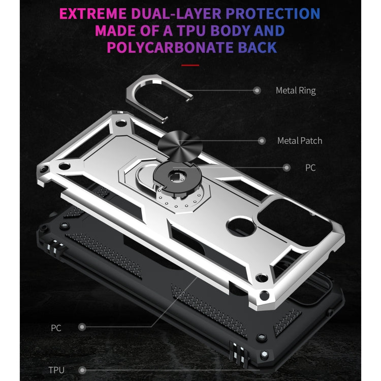 For Motorola Moto G50 Shockproof TPU + PC Protective Case with 360 Degree Rotating Holder