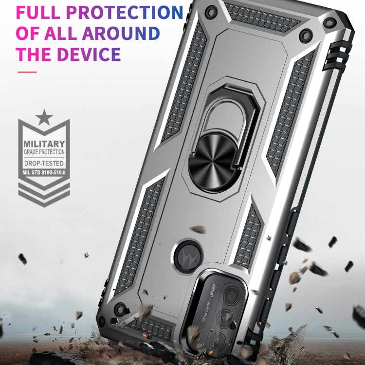 For Motorola Moto G50 Shockproof TPU + PC Protective Case with 360 Degree Rotating Holder