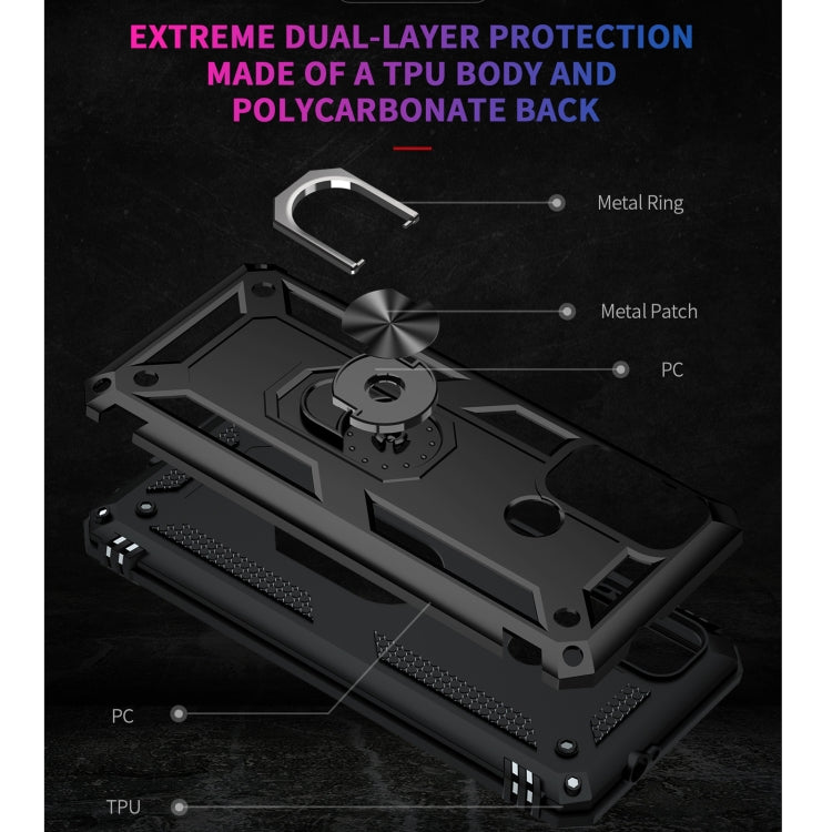 For Motorola Moto G60 / G40 Fusion Shockproof TPU + PC Protective Case with 360 Degree Rotating Holder