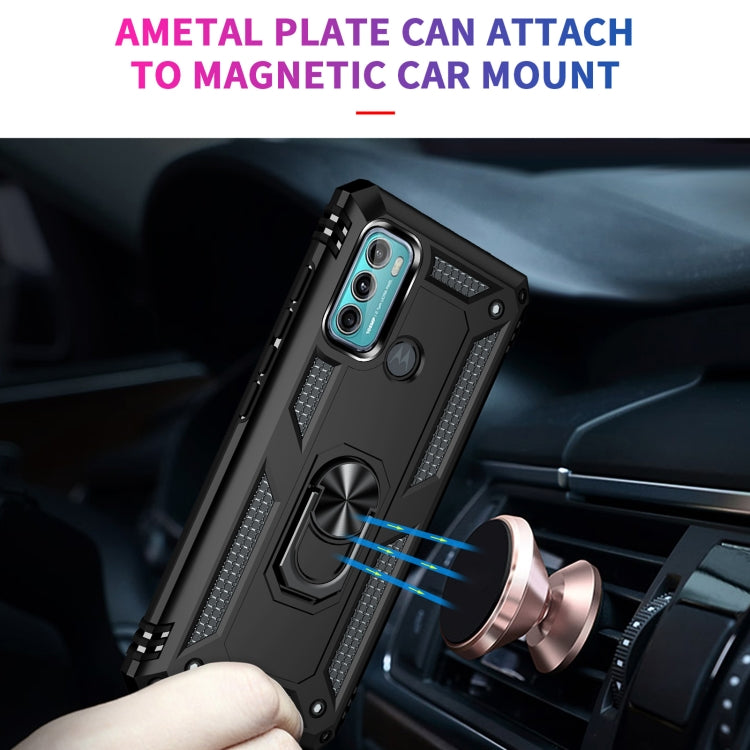 For Motorola Moto G60 / G40 Fusion Shockproof TPU + PC Protective Case with 360 Degree Rotating Holder
