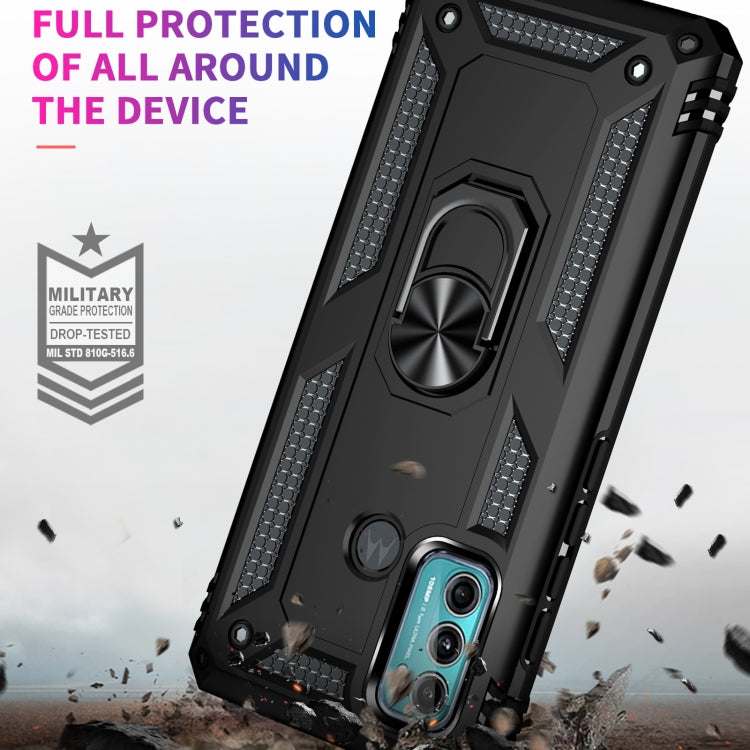 For Motorola Moto G60 / G40 Fusion Shockproof TPU + PC Protective Case with 360 Degree Rotating Holder