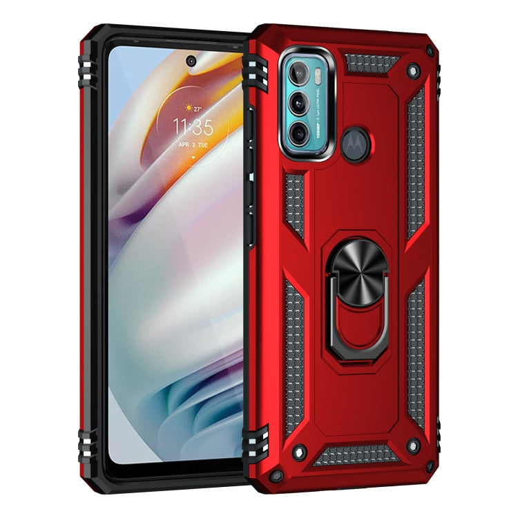 For Motorola Moto G60 / G40 Fusion Shockproof TPU + PC Protective Case with 360 Degree Rotating Holder