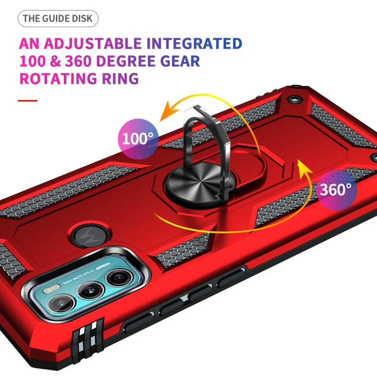 For Motorola Moto G60 / G40 Fusion Shockproof TPU + PC Protective Case with 360 Degree Rotating Holder