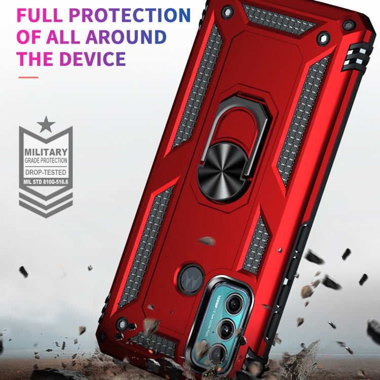 For Motorola Moto G60 / G40 Fusion Shockproof TPU + PC Protective Case with 360 Degree Rotating Holder
