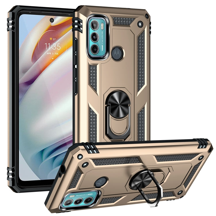 For Motorola Moto G60 / G40 Fusion Shockproof TPU + PC Protective Case with 360 Degree Rotating Holder