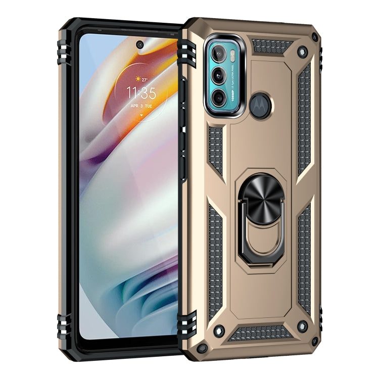 For Motorola Moto G60 / G40 Fusion Shockproof TPU + PC Protective Case with 360 Degree Rotating Holder