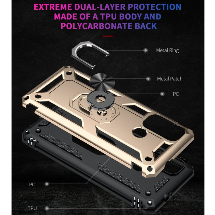 For Motorola Moto G60 / G40 Fusion Shockproof TPU + PC Protective Case with 360 Degree Rotating Holder