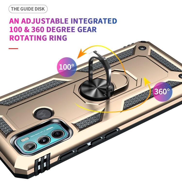 For Motorola Moto G60 / G40 Fusion Shockproof TPU + PC Protective Case with 360 Degree Rotating Holder
