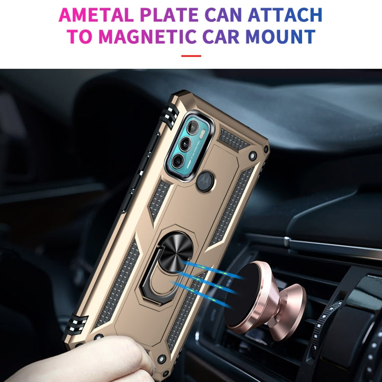 For Motorola Moto G60 / G40 Fusion Shockproof TPU + PC Protective Case with 360 Degree Rotating Holder